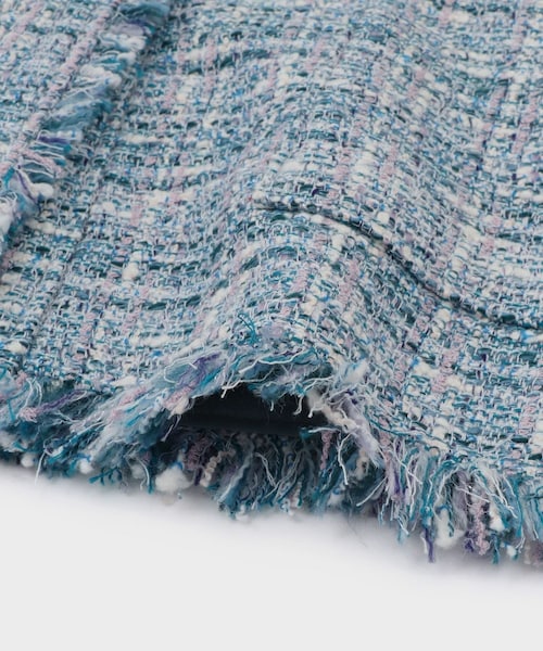 ROPE'（ロペ）の「【Masaco Teranishi（マサコテラニシ）】× moi salon et rope EXCLUSIVE EDITION TWEED GILET｜ジレ（ベスト・レディース・ホワイト系/サックス・F）」の9枚目の写真