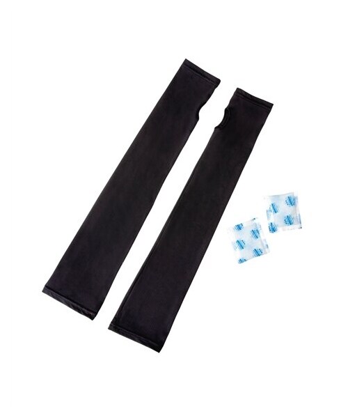 nissen（ニッセン）の「保冷剤で冷やす UVリアリークール アームカバー（接触冷感）（手袋・メンズ・-・Y）」の2枚目の写真