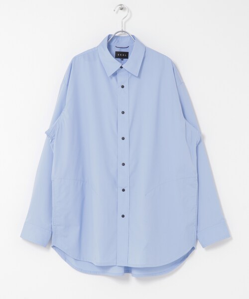 EKAL（エカル）の「エステネージュ ロングスリーブシャツ（シャツ/ブラウス・メンズ・サックス/ストライプ・M/L）」の2枚目の写真