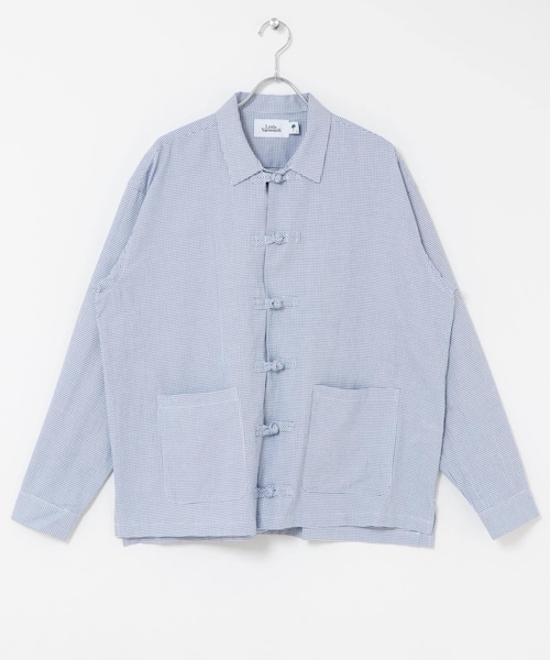URBAN RESEARCH(アーバンリサーチ)の「Little Yarmouth Kung fu Shirt(シャツ/ブラウス・メンズ・WHITE/NAVY・L/XL)」の2枚目の写真