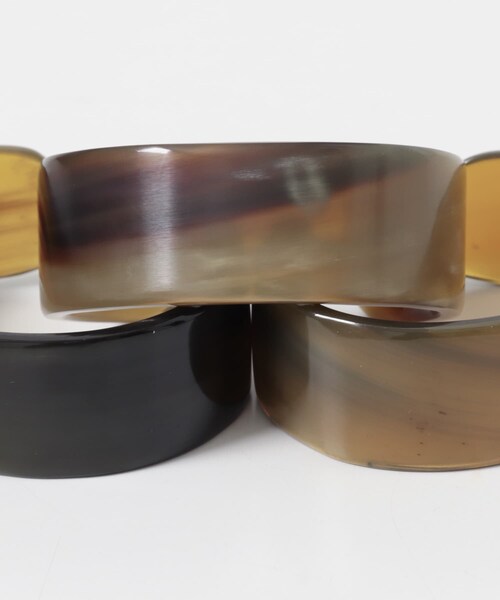 URBAN RESEARCH DOORS(アーバンリサーチドアーズ)の「バッファローバングル(ブレスレット・レディース・BROWN/NATURAL・One)」の5枚目の写真