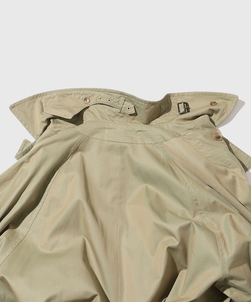 ADAM ET ROPE'(アダムエロペ)の「【blurhms/ブラームス】Cotton Gabardine Trench Coat(ダウンジャケット/コート・メンズ・カーキ・3/4)」の10枚目の写真