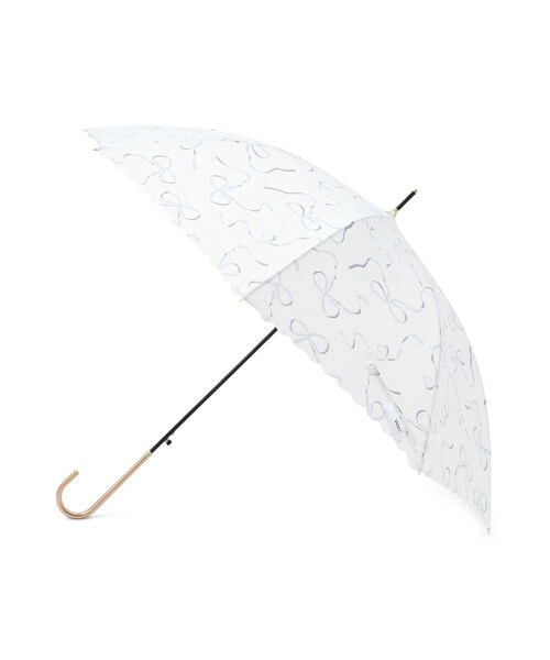 ROPE' PICNIC（ロペピクニック）の「【Wpc.】【晴雨兼用】ハートリボン長傘（長傘・レディース・ホワイト系/ブラウン/ピンク・F）」の9枚目の写真