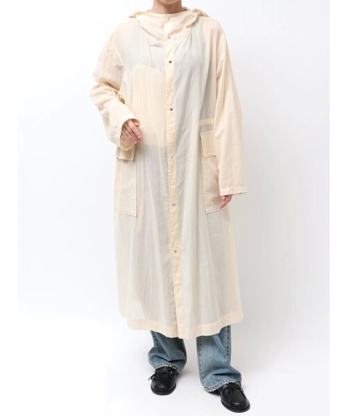 Ungrid（アングリッド）の「フードシアーコート（その他アウター・レディース・グレー/イエロー・F）」の2枚目の写真