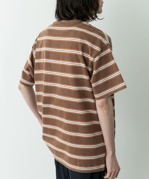 URBAN RESEARCH Sonny Label（アーバンリサーチサニーレーベル）の「HANG TEN　LA HOJJA BORDER T-SHIRTS（Tシャツ/カットソー・メンズ・OFF/BRWON・M/L）」の15枚目の写真
