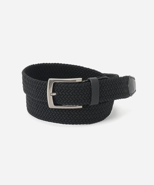 Saturdays NYC(サタデーズ ニューヨークシティ )の「ELASTIC MESH BELT(ベルト・メンズ・ブラック/ベージュ・F)」の2枚目の写真