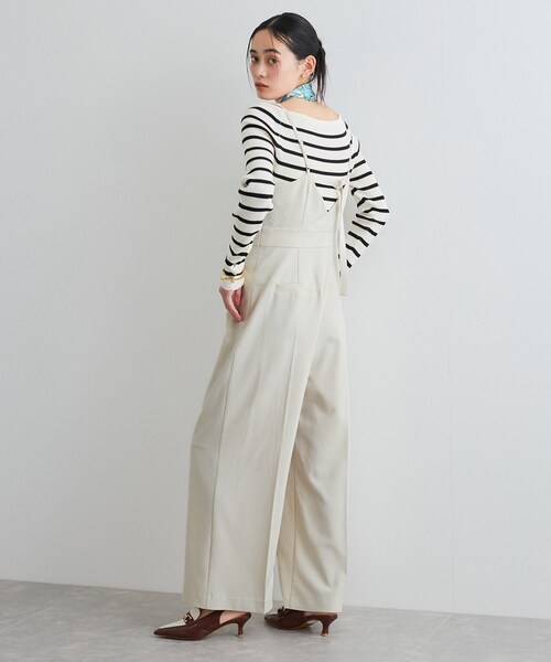 VIS（ビス）の「セットアップサロペット【洗える】（サロペット/オーバーオール・レディース・ブラック/キナリ・F）」の13枚目の写真