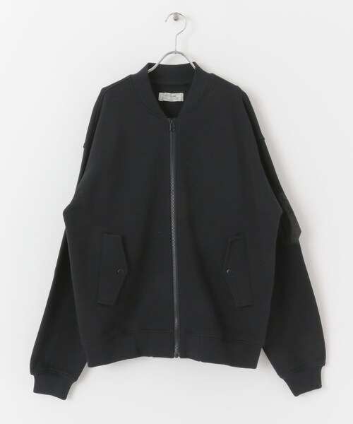 URBAN RESEARCH Sonny Label（アーバンリサーチサニーレーベル）の「裏毛スウェットMA-1ブルゾン（MA-1・メンズ・ライトキャメル/杢グレー/ブラック・M/L）」の12枚目の写真