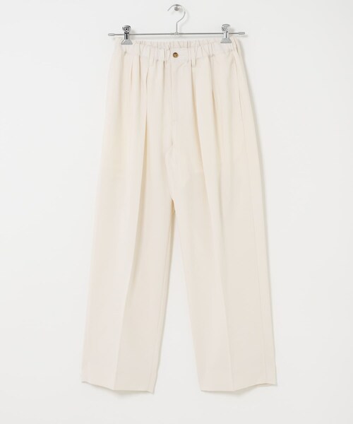 SENSE OF PLACE by URBAN RESEARCH（センスオブプレイスバイアーバンリサーチ）の「『イージーケア/速乾』サマー2タックワイドテーパードパンツ（その他パンツ・メンズ・IVORY/L.GRAY/BROWN・M/L）」の4枚目の写真