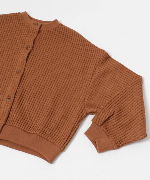 THE GOODLAND MARKET（ザグッドランドマーケット）の「SEAGREEN　BIG WAFFLE CARDIGAN（カーディガン/ボレロ・レディース・GREEN/BROWN/CREAM/ROYAL・1/2）」の11枚目の写真