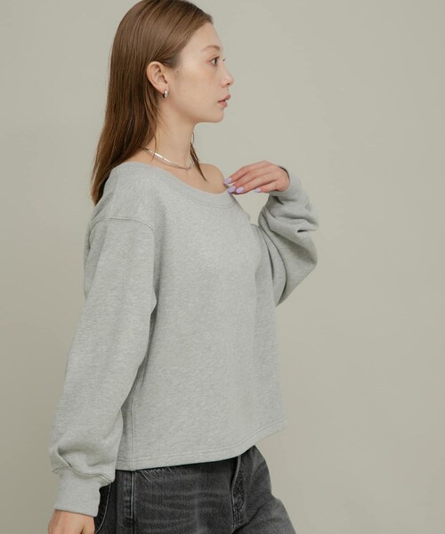 URBAN RESEARCH Sonny Label（アーバンリサーチサニーレーベル）の「ワイドクルーネックスウェット（スウェット・レディース・オフ/グレー/ピンク/イエロー・FREE）」の21枚目の写真