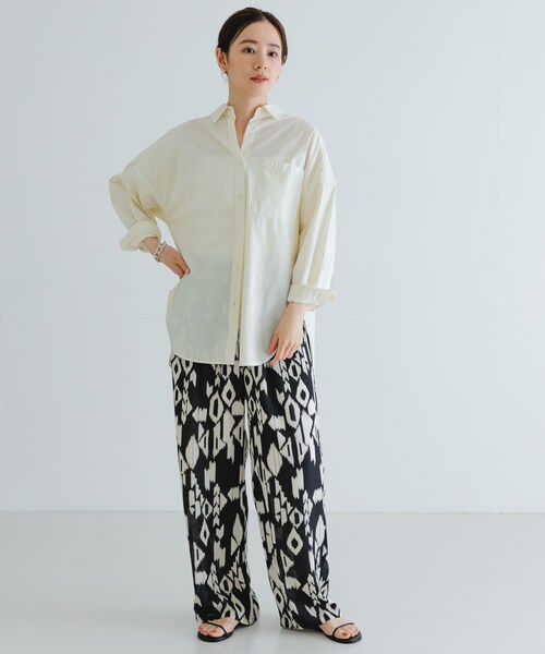 URBAN RESEARCH（アーバンリサーチ）の「new basic　ガーメントダイオーバーシャツ（シャツ/ブラウス・レディース・SAGE/PINK/IVORY・FREE）」の12枚目の写真