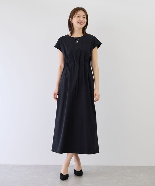 Jayro(ジャイロ)の「ラッシュガードウエストタックワンピース(ワンピース・レディース・ブラック/チャコール/ベージュ・M)」の5枚目の写真