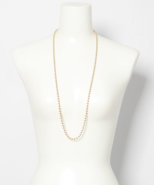 URBAN RESEARCH Sonny Label（アーバンリサーチサニーレーベル）の「ロングボールチェーンネックレス（ネックレス・レディース・シルバー/ゴールド・one）」の10枚目の写真