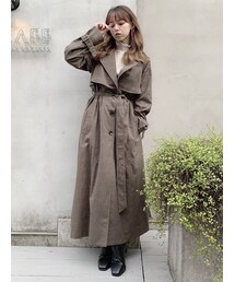 dazzlin | 2WAYバックプリーツトレンチコート(トレンチコート)