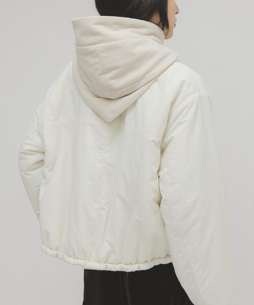 KBF（ケイビーエフ）の「リバーシブルパデッドジャケット（テーラードジャケット・レディース・IVO×IVO/BRN×CREAM/NAVY×BRN・one）」の10枚目の写真