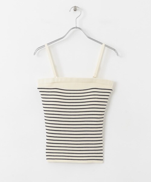URBAN RESEARCH Sonny Label（アーバンリサーチサニーレーベル）の「カップ付きマルチウェイニットキャミソール（キャミソール・レディース・OFFボーダー/オフ/NAVYボーダー・FREE）」の11枚目の写真