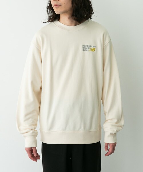 URBAN RESEARCH Sonny Label（アーバンリサーチサニーレーベル）の「NEW BALANCE　プレミアムロゴスウェットクルー（スウェット・メンズ・アッシュヘザー/ブラック/パーマフロスト・M/L/XL）」の18枚目の写真