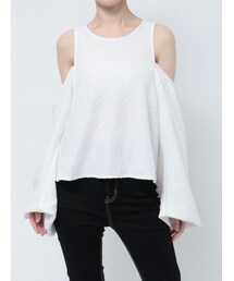 GYDA | ショルダーOPENジャカードブラウス(シャツ/ブラウス)