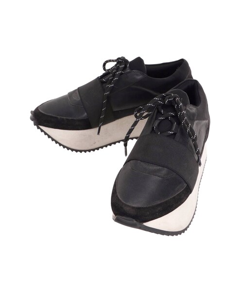 ELENDEEK（エレンディーク）の「PLATFORM SNEAKERS（スニーカー・レディース・ホワイト/ブラック/ネイビー・1/2/3）」の3枚目の写真