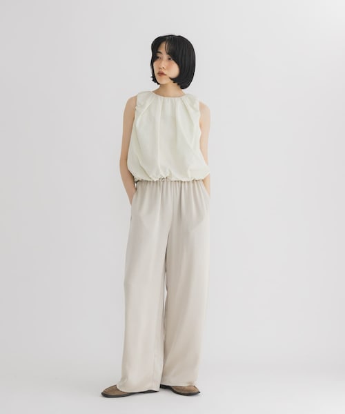 KBF(ケイビーエフ)の「タックラインイージーサテンパンツ(その他パンツ・レディース・BROWN/BEIGE/NAVY・One)」の22枚目の写真