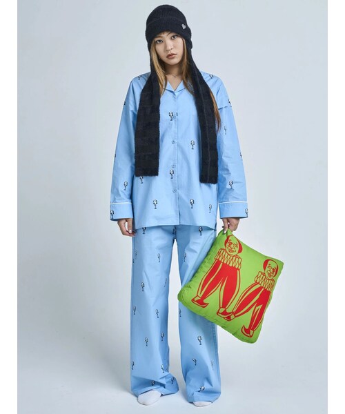 EMODA（エモダ）の「【野性爆弾 くっきー！× EMODA】パジャマセットアップ（セットアップ・レディース・ブルー/ネイビー・F/S/M）」の8枚目の写真