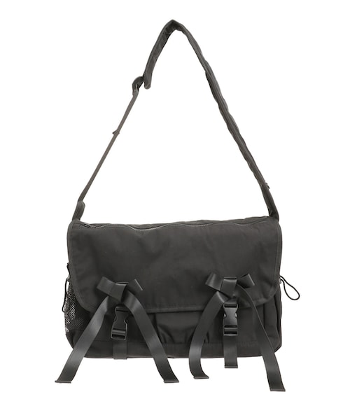 merry jenny（メリージェニー）の「ribbon messenger bag（メッセンジャーバッグ・レディース・ライトグレー/ブラック/ベージュ・F）」の4枚目の写真