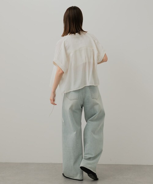 SENSE OF PLACE by URBAN RESEARCH（センスオブプレイスバイアーバンリサーチ）の「ギャザーフラットシューズ（バレエシューズ・レディース・BLACK/IVORY/SILVER・S/M/L）」の15枚目の写真