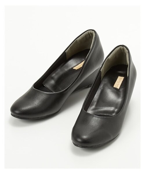 nissen（ニッセン）の「ラウンドトゥウェッジヒールパンプス（パンプス・メンズ・黒(スムース)/グレージュ(スエード調)/チェック/ブラウン(クロコ調)/黒(レース)/グレーヘンプ/黒(スエード調)/ツイード調/黒(生地)・21.0cm/22.0cm/22.5cm/23.0cm/23.5cm/24.0cm/24.5cm/25.0cm/25.5cm/26.0cm/27.0cm）」の15枚目の写真