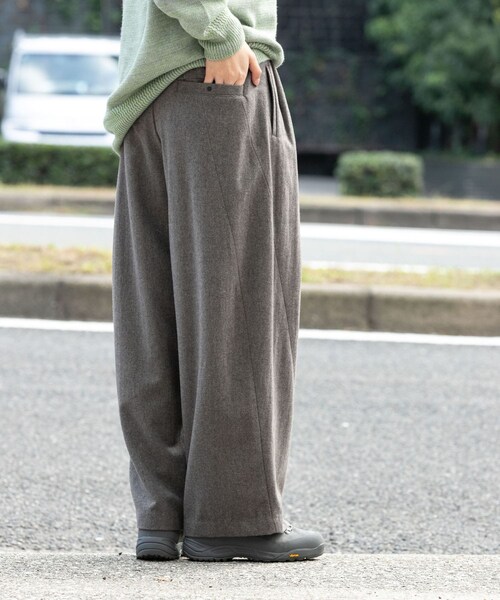EKAL（エカル）の「ウールツィードパンツ（その他パンツ・レディース・モカグレー/ブラック・One）」の19枚目の写真