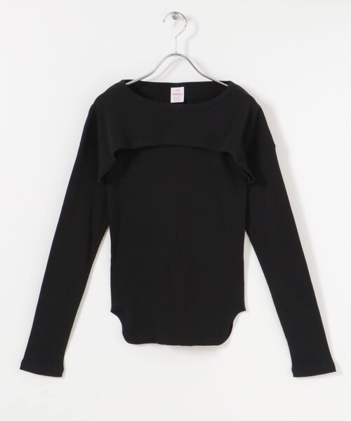 URBAN RESEARCH(アーバンリサーチ)の「『別注』Healthknit×URBAN RESEARCH レイヤードカットソー(Tシャツ/カットソー・レディース・BLACK/WHITE・FREE)」の14枚目の写真