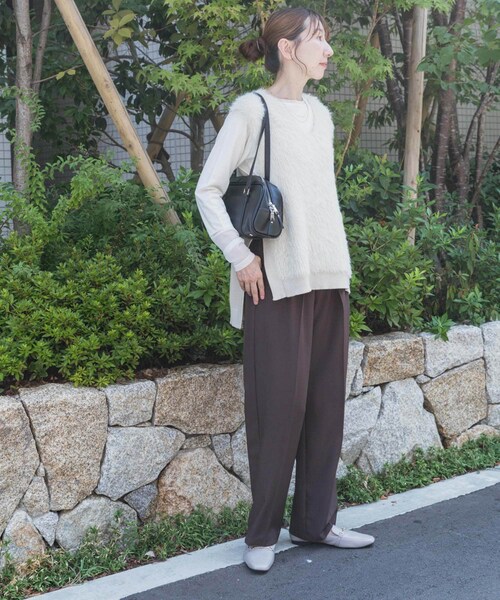 ITEMS URBANRESEARCH（アイテムズ アーバンリサーチ）の「フロントシャギーベスト（ベスト・レディース・L.BEG/BLK/BEG・FREE）」の17枚目の写真