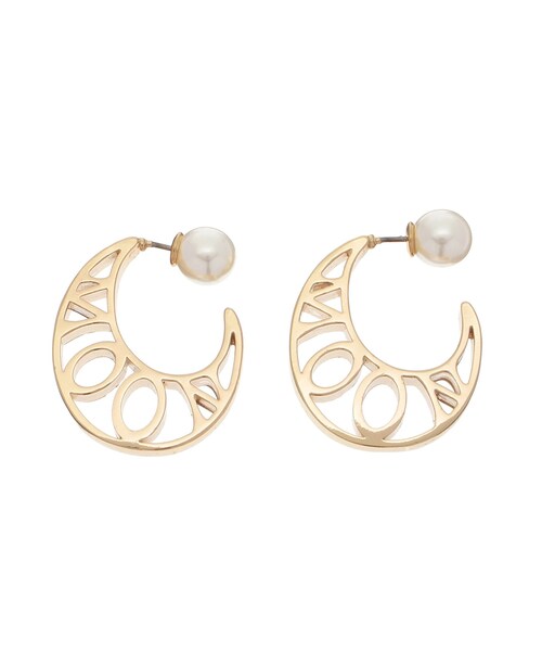 LAGUNAMOON（ラグナムーン）の「ムーンピアス（ピアス（両耳用）・レディース・シルバー/ゴールド・F）」の2枚目の写真