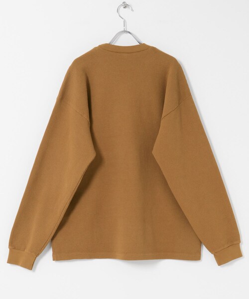 EKAL（エカル）の「MINE　PD/GD DYE THERMAL 11.5 OZ（Tシャツ/カットソー・メンズ・PD BLACK/GD BRASS・2/3）」の10枚目の写真