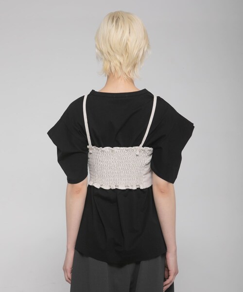 LAATO（ラート）の「tack sleeve tee（Tシャツ/カットソー・レディース・パール/インク/キャメル・Free）」の16枚目の写真