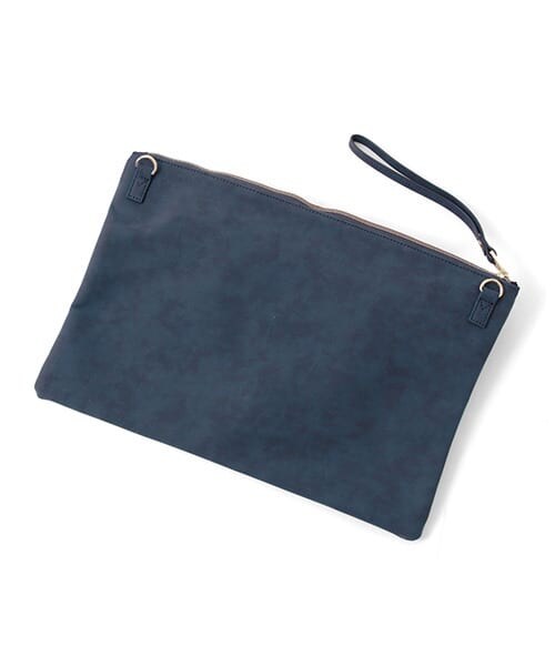 KBF（ケイビーエフ）の「異素材クラッチBAG（クラッチバッグ・レディース・シルバー/ホワイト/ブラック・one）」の6枚目の写真