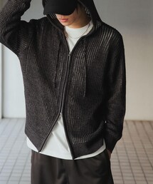 SENSE OF PLACE by URBAN RESEARCH | シアーメッシュフーディージップパーカー(パーカー)