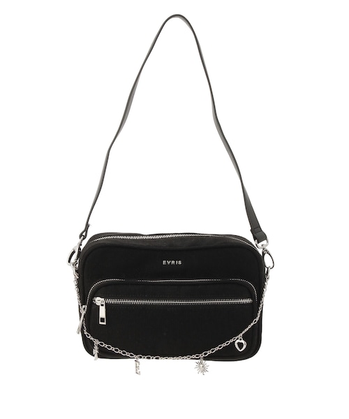 EVRIS（エヴリス）の「CHARMハンドBAG（ハンドバッグ・レディース・ホワイト/ブラック/イエロー・F）」の2枚目の写真