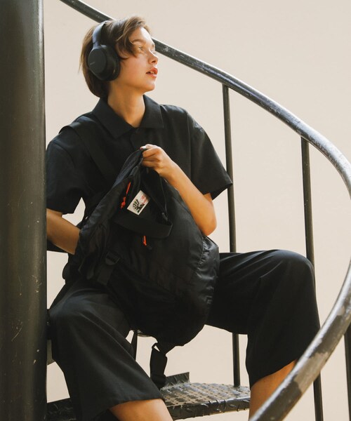 EKAL（エカル）の「『別注』Caribou Mountaineering×EKAL　L.WEIGHT PACKTOTE（トートバッグ・メンズ・BLACK/BROWN・one）」の4枚目の写真