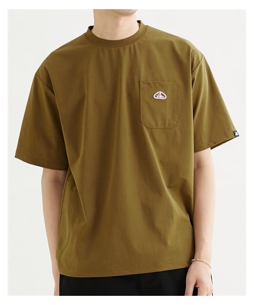 nissen（ニッセン）の「ストレッチ 胸ポケットロゴ刺しゅう半袖Tシャツ　PIKO（ピコ）（Tシャツ/カットソー・メンズ・オフホワイト/ブラック/コヨーテ・M/L/LL）」の3枚目の写真