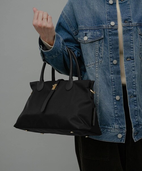 URBAN RESEARCH Sonny Label（アーバンリサーチサニーレーベル）の「VIOLAd’ORO　BIANCA V-2251（トートバッグ・レディース・black/taupe・one）」の4枚目の写真