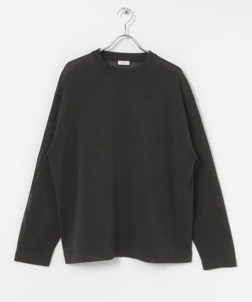 URBAN RESEARCH(アーバンリサーチ)の「『別注』crepuscule×UR Washi Knit Long-Sleeve T-shirts(ニット/セーター・メンズ・Black/D.Purple/Chocolate・1/2)」の8枚目の写真