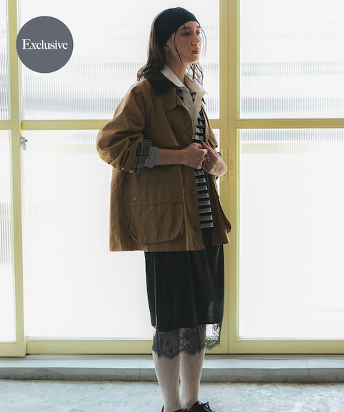 URBAN RESEARCH(アーバンリサーチ)の「『別注』Barbour / URBAN RESEARCH BEDALE(テーラードジャケット・レディース・l beige・Free)」の1枚目の写真
