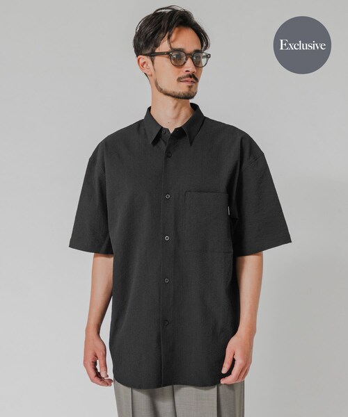 URBAN RESEARCH（アーバンリサーチ）の「『吸水速乾/UVカット』『別注』THOUSAND MILE×URBAN RESEARCH　WASHER CODE SHIRTS（シャツ/ブラウス・メンズ・BLACK/CHARCOAL/NAVY ST・S/M/L）」の15枚目の写真