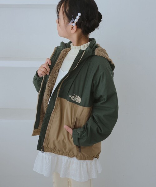 ROPE' PICNIC（ロペピクニック）の「【KIDS/キッズ】【THE NORTH FACE】Compact Nomad Jacket（ブルゾン・キッズ・ブラック/カーキ・130/140/150/160）」の21枚目の写真