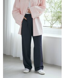 Ungrid | センタープレスルーズパンツ(スラックス)