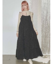 merry jenny | rumpleティアードキャミワンピース(ワンピース)