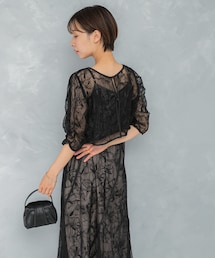 URBAN RESEARCH ROSSO | エンブロダリーレースレイヤードドレス(ワンピース)