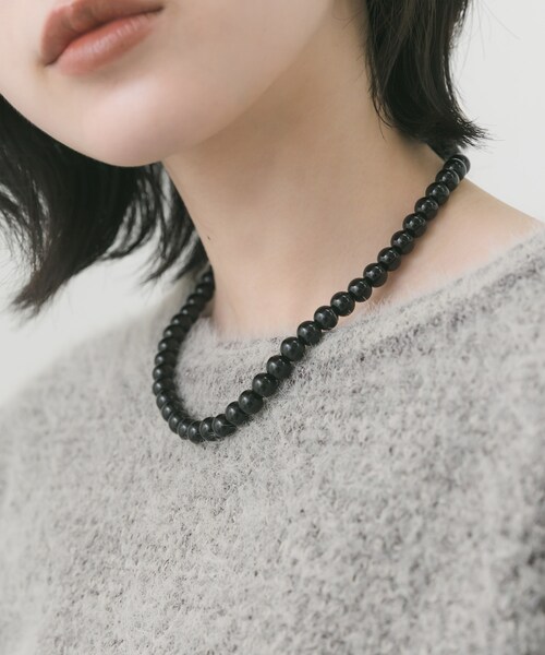 SMELLY（スメリー）の「ステンレスカラーボールビーズネックレス（ネックレス・レディース・RED/BRN/BLK・-）」の5枚目の写真