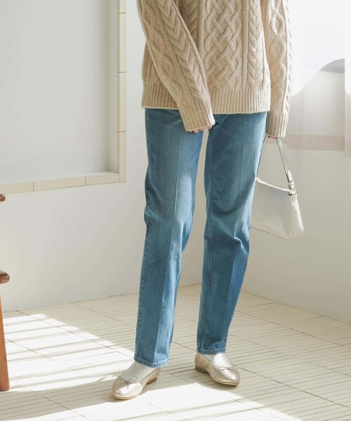 URBAN RESEARCH DOORS(アーバンリサーチドアーズ)の「ハイライズデニムパンツ(デニムパンツ・レディース・INDIGO/BLACK・36/38)」の13枚目の写真